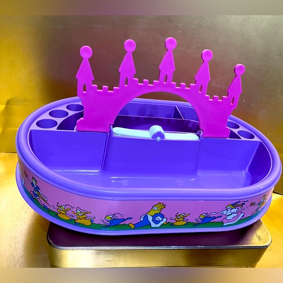 LITTLE PRINCESS VTG 90’s ACCESSORY ORGANIZER HAIR & JEWELRY CASE BY COSMEPAK - Picture 10 of 11